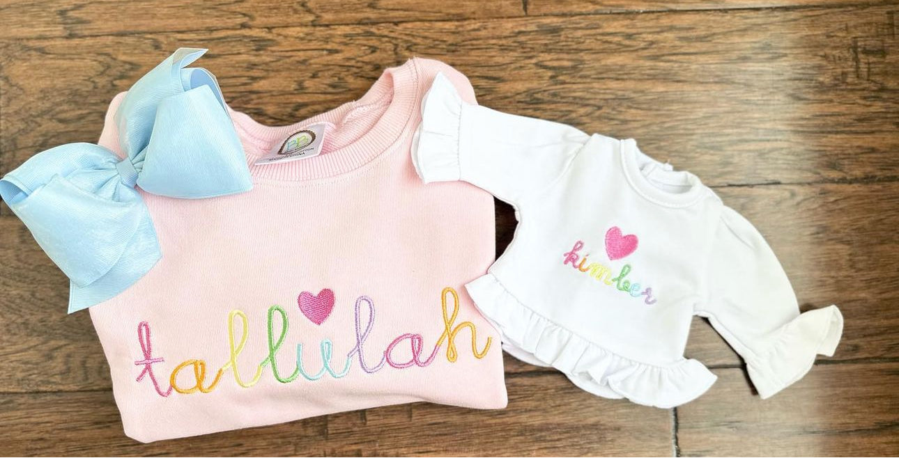 Girls Rainbow Sweatshirt