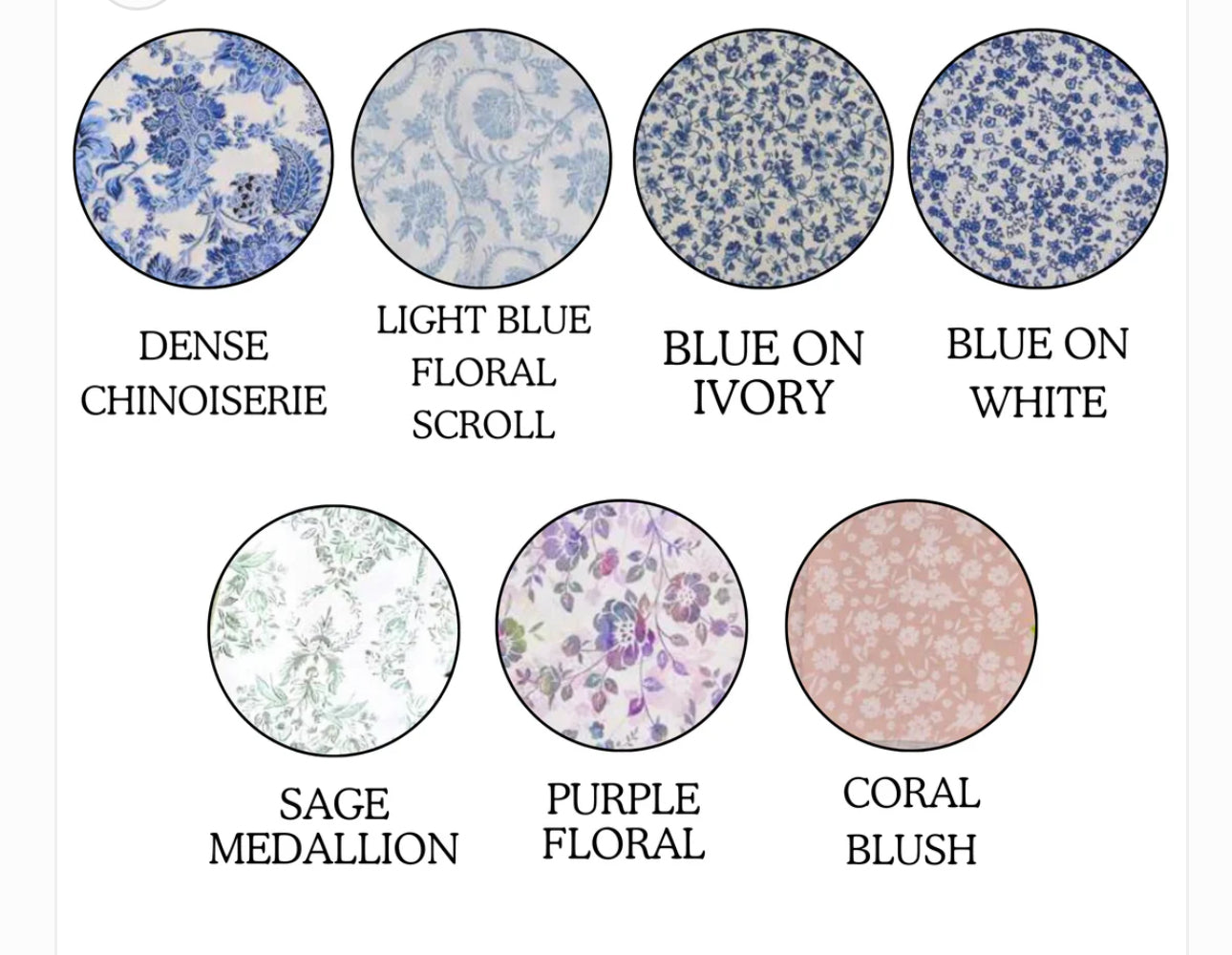 Florals and Chinoiserie Wreath Sash
