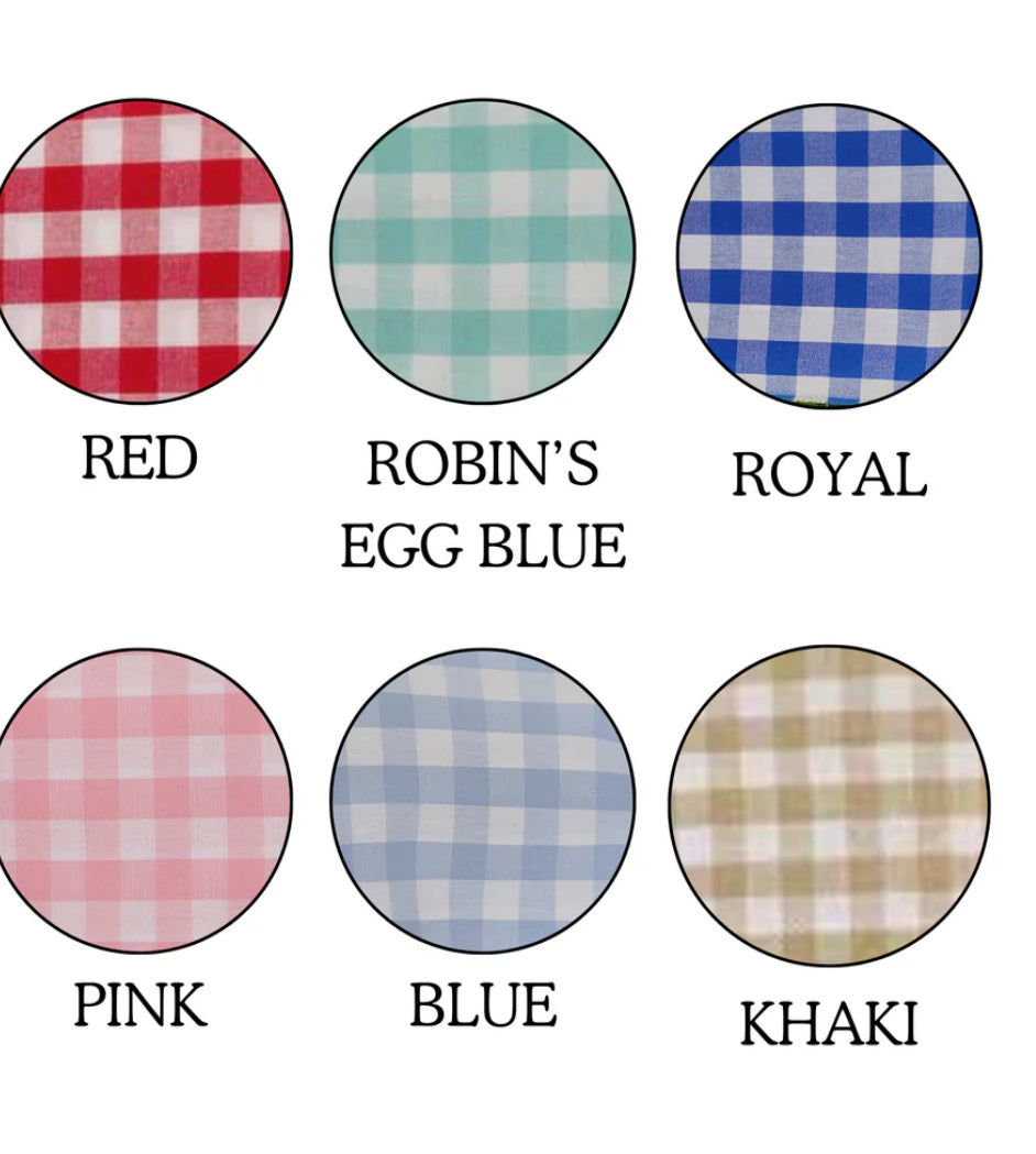 Gingham Wreath Sash
