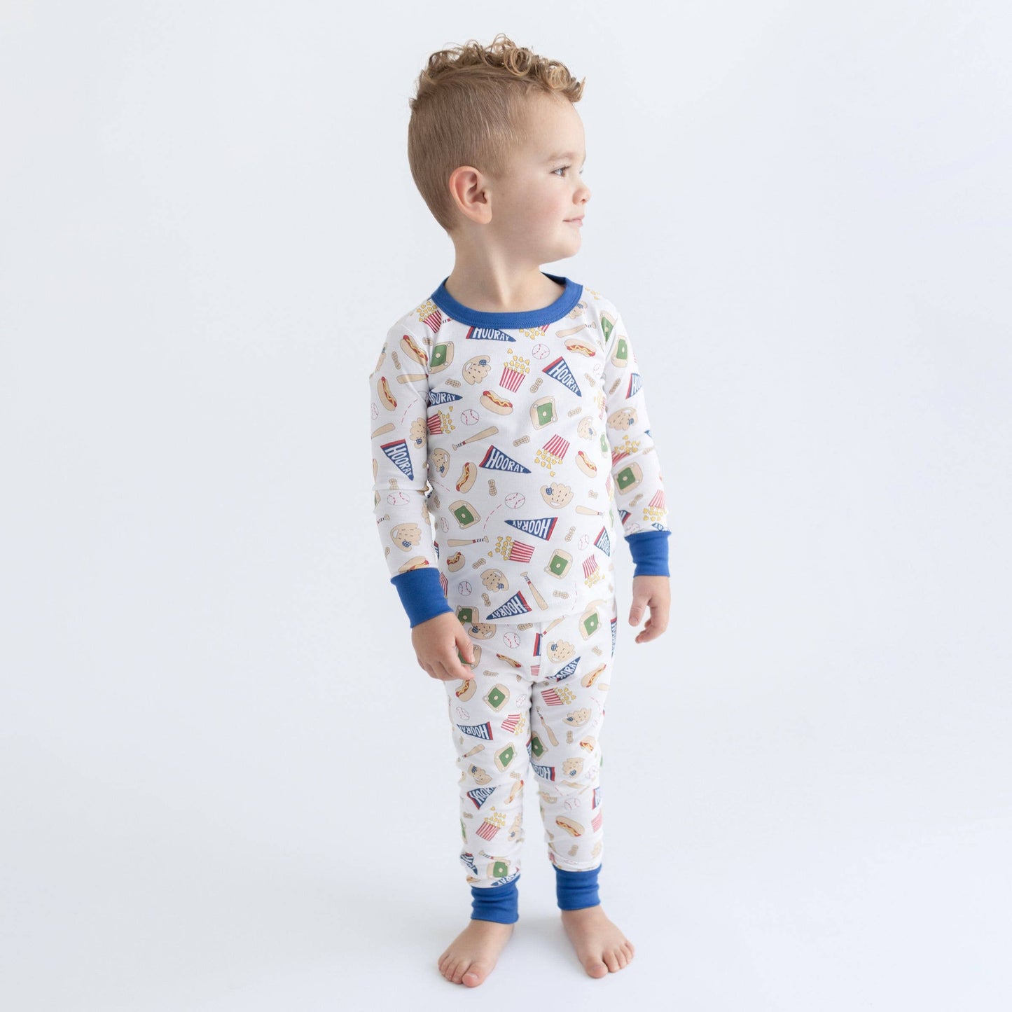 Hurray for Baseball Long Pajamas