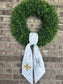 Florals and Chinoiserie Wreath Sash