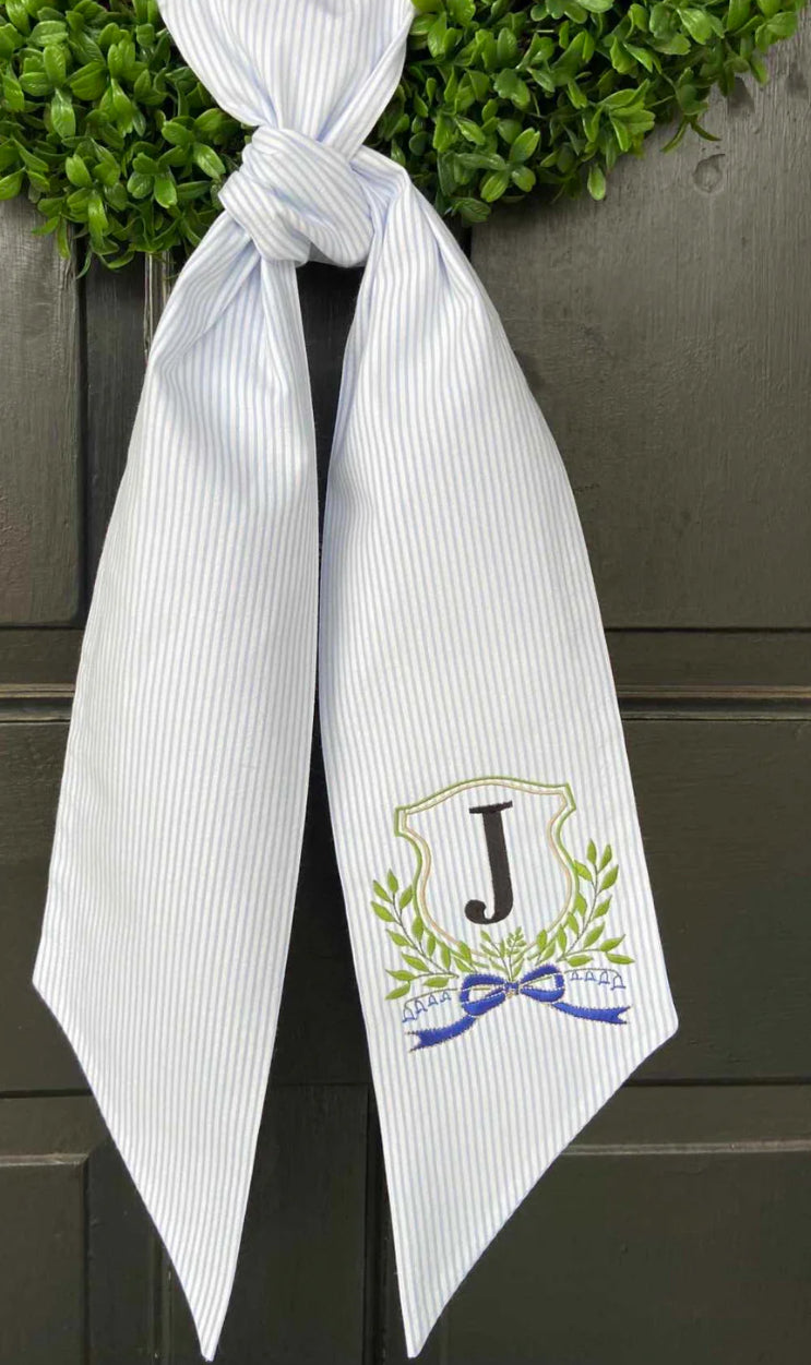 Seersucker Wreath Sashes