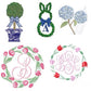 Gingham Wreath Sash
